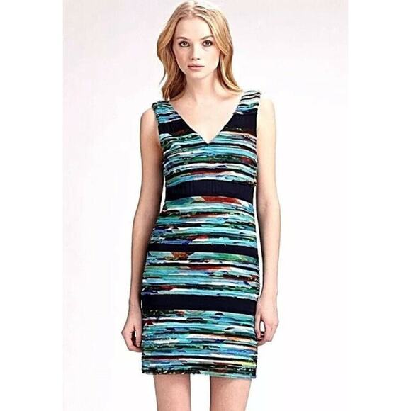 rag & bone Dresses & Skirts - Rag & Bone Colorful Watercolor Tiered Harley Mini Dress